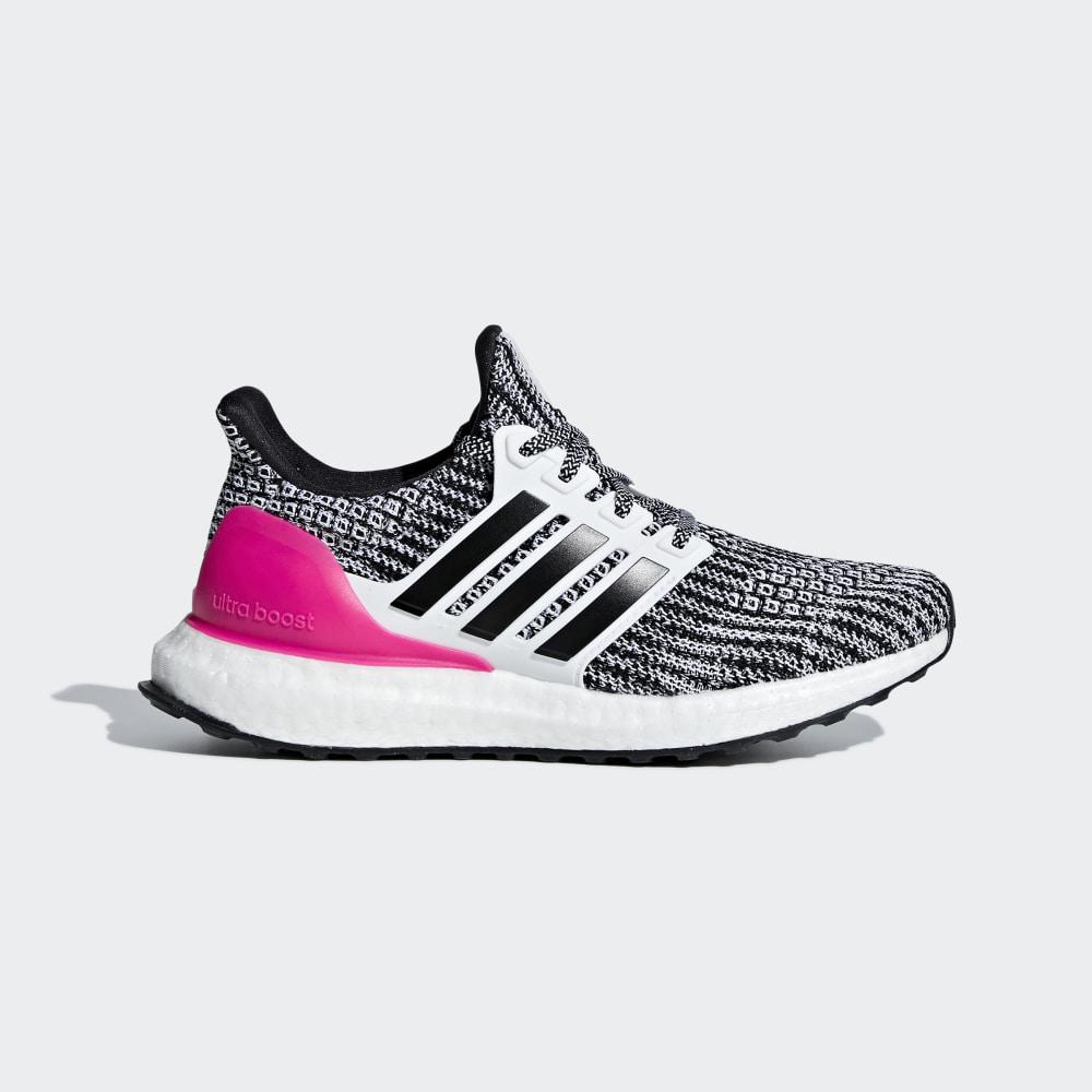 Adidasi Alergare Adidas Ultraboost Fete Romania - Albi/Negrii/Roz B43508